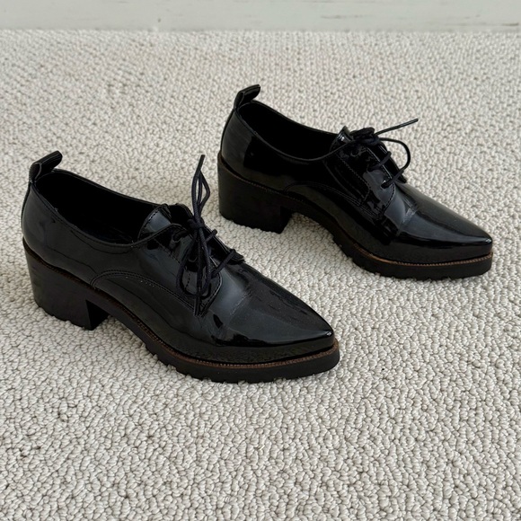 Anthro Sixtyseven Patent Leather Lace Up Shoes - Picture 3 of 9